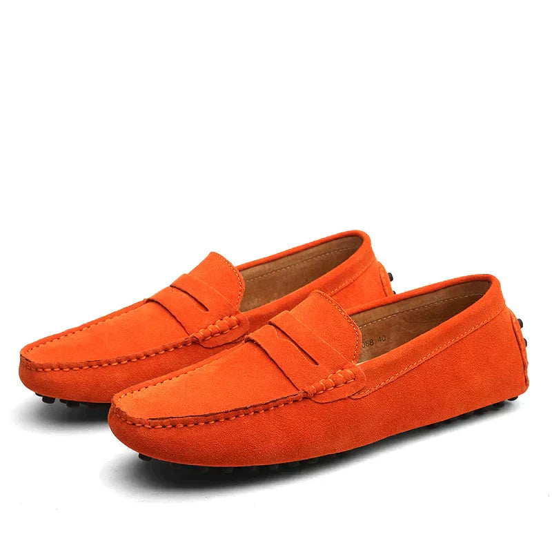 West | Men’s Vintage Lightweight Suede Loafers