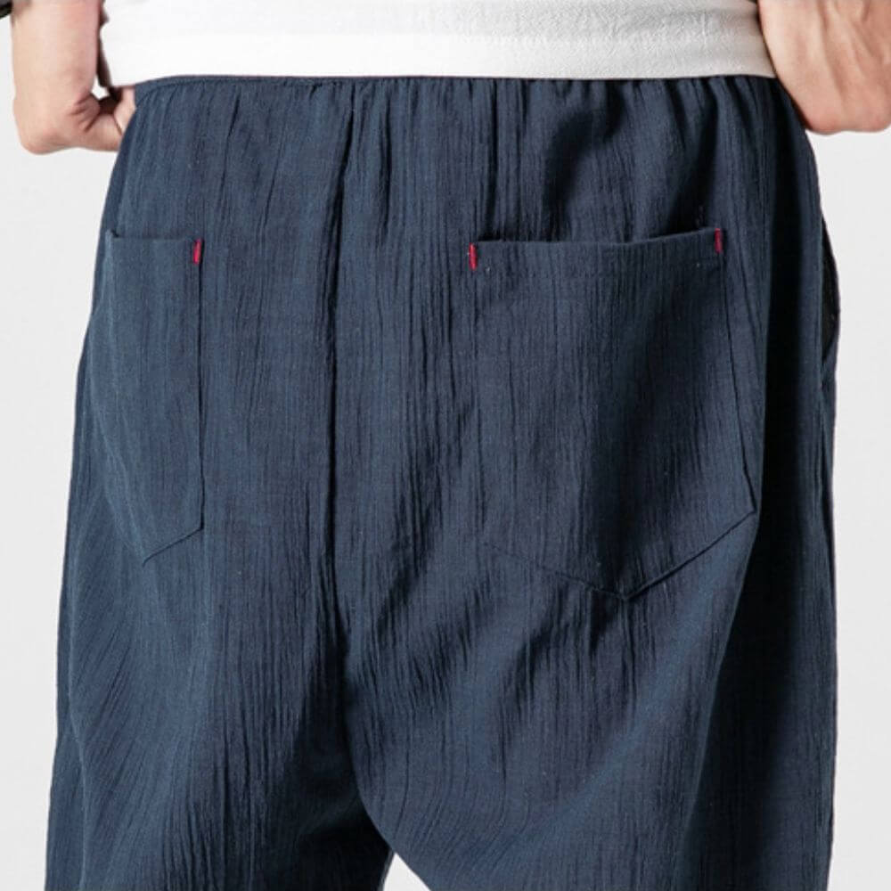 Xavian | Men’s Linen Jogger Pants with Drawstring
