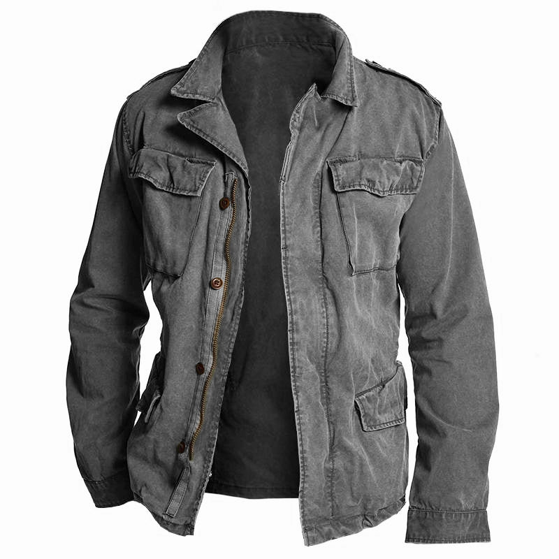 Herbert | Men's Vintage Workwear Cargo Jacket with Pockets