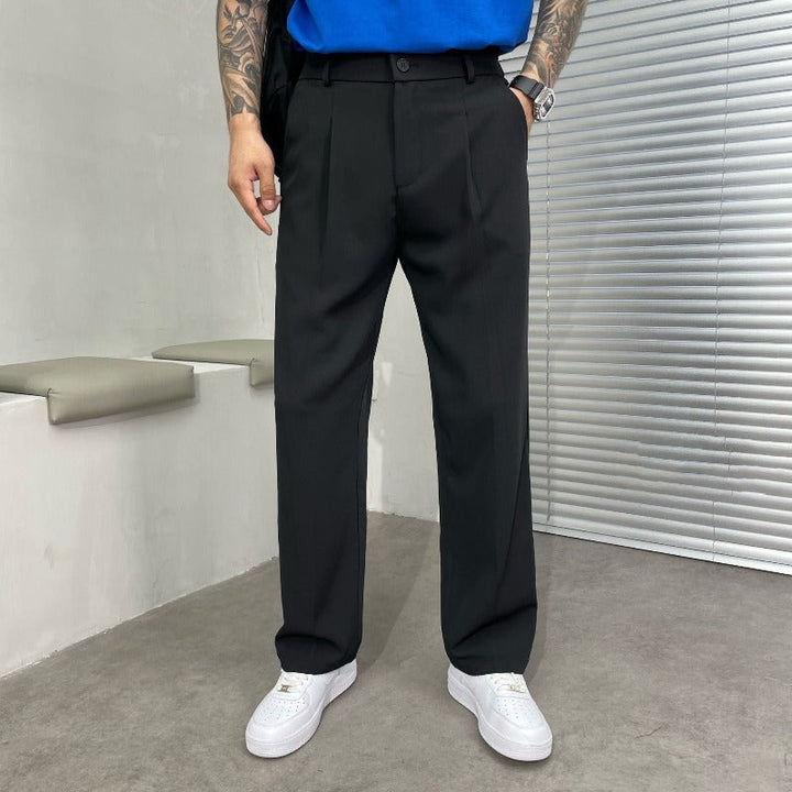 Riven | Men’s Wide-Leg Pants with Side Pockets and Front Pleats