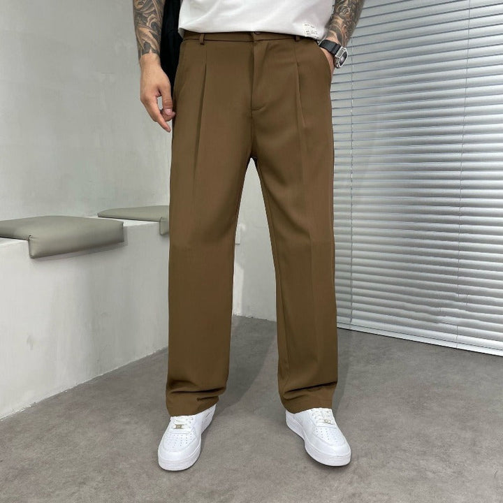 Riven | Men’s Wide-Leg Pants with Side Pockets and Front Pleats