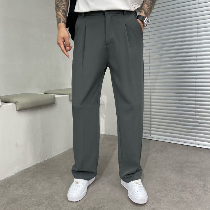 Riven | Men’s Wide-Leg Pants with Side Pockets and Front Pleats