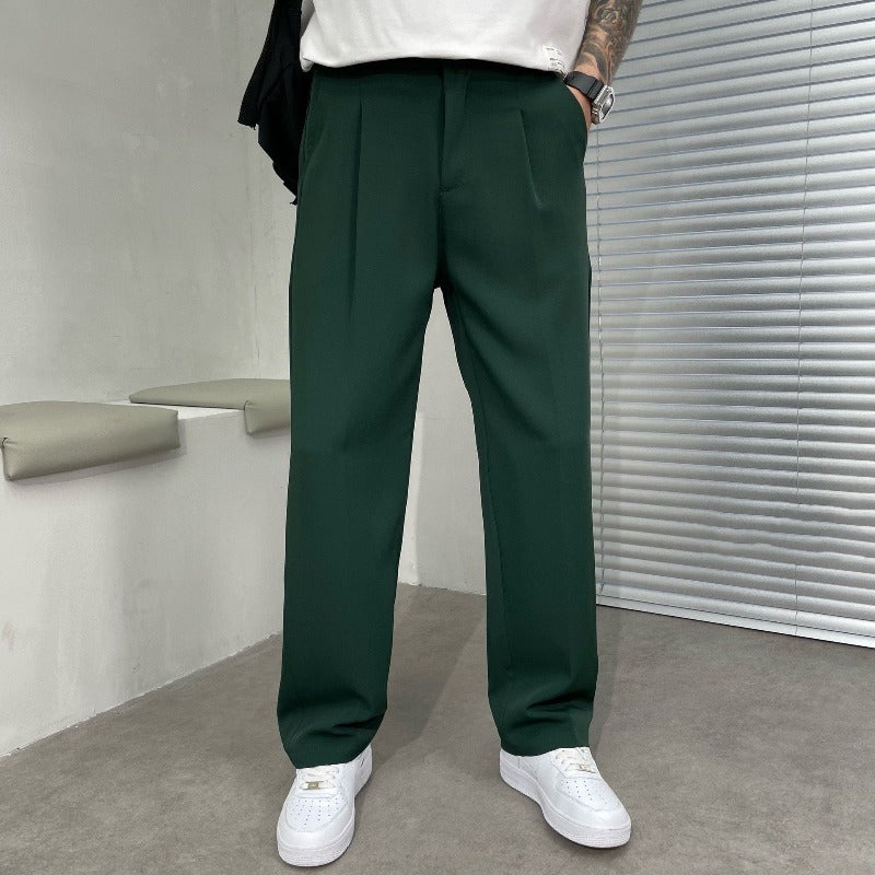 Riven | Men’s Wide-Leg Pants with Side Pockets and Front Pleats