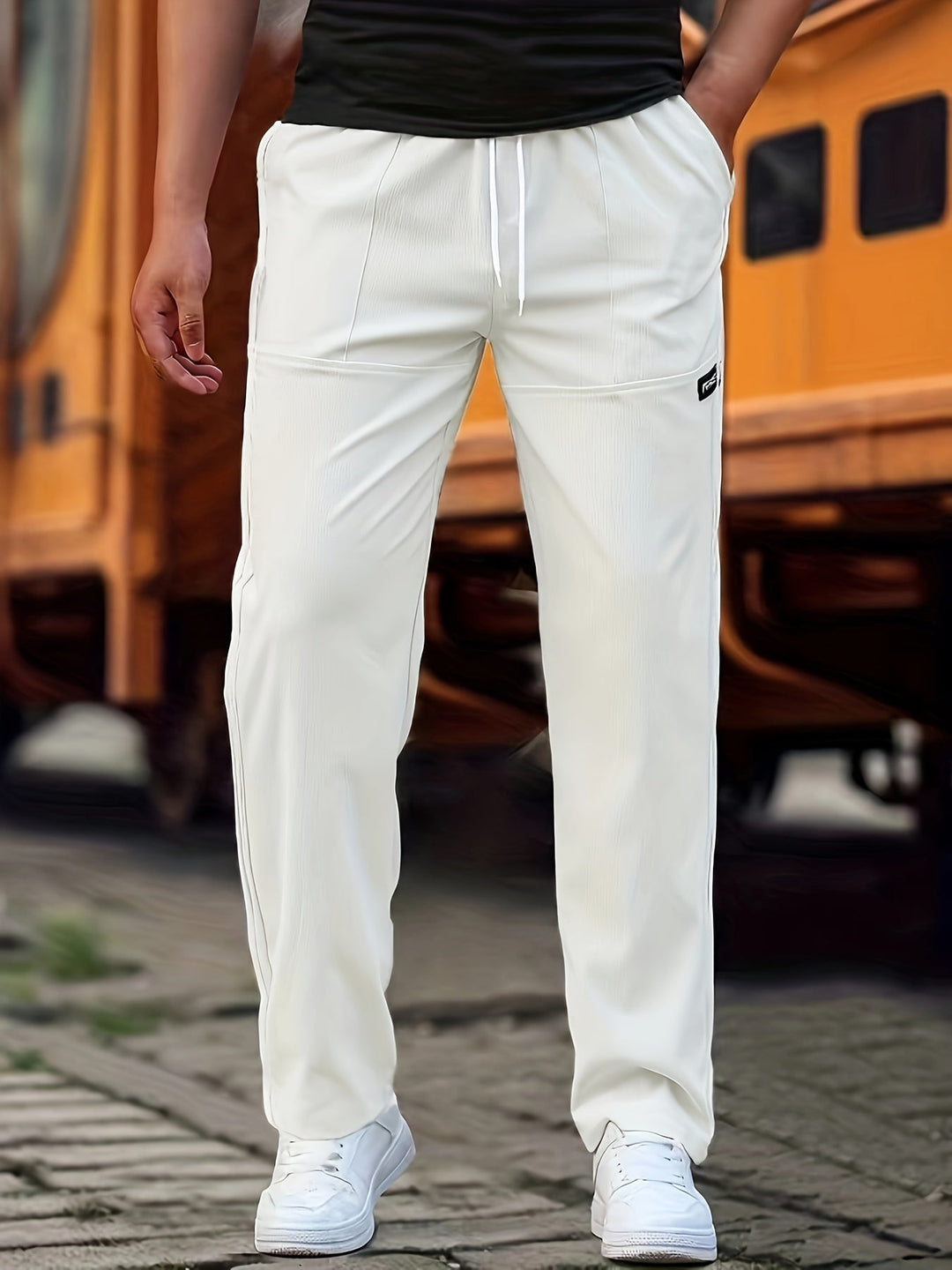 Victor | Men’s Sporty Drawstring Pants with Pockets