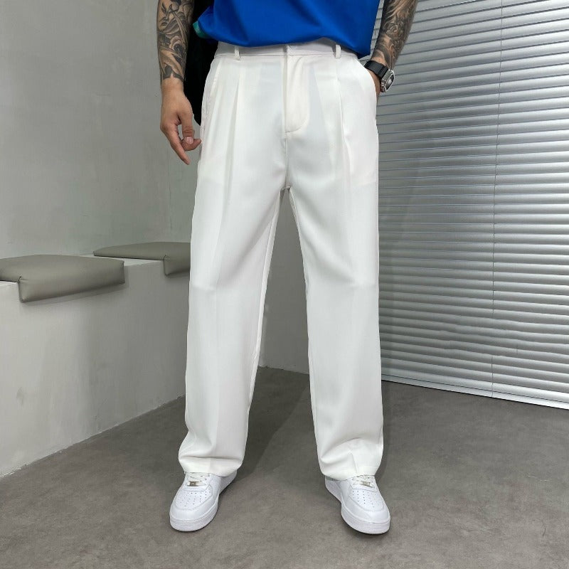 Riven | Men’s Wide-Leg Pants with Side Pockets and Front Pleats