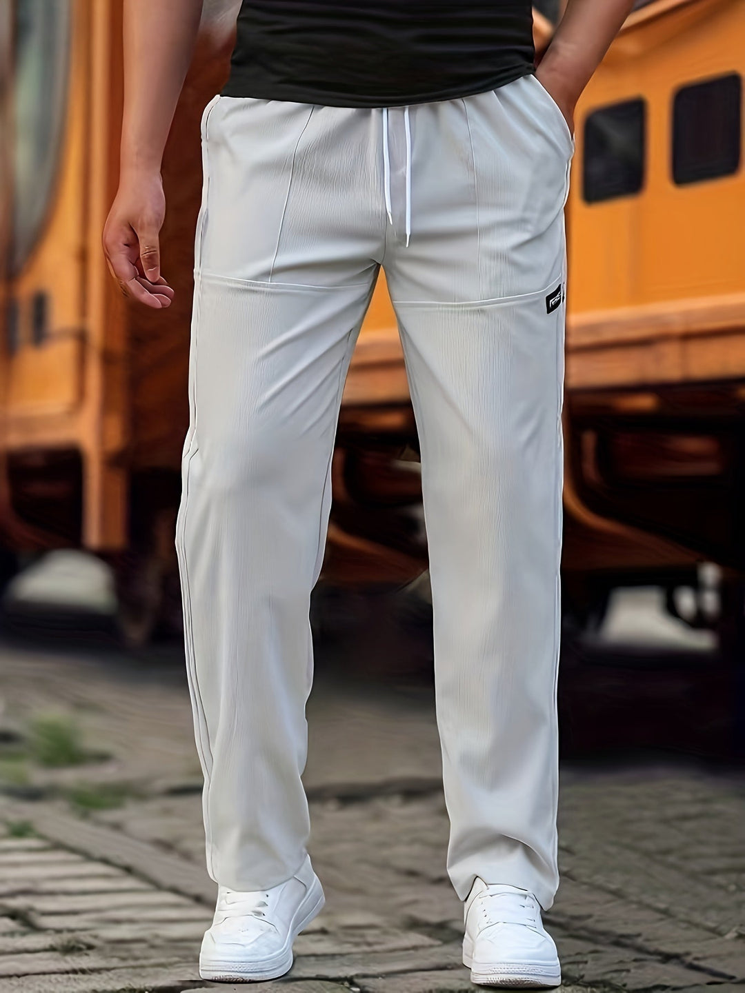 Victor | Men’s Sporty Drawstring Pants with Pockets