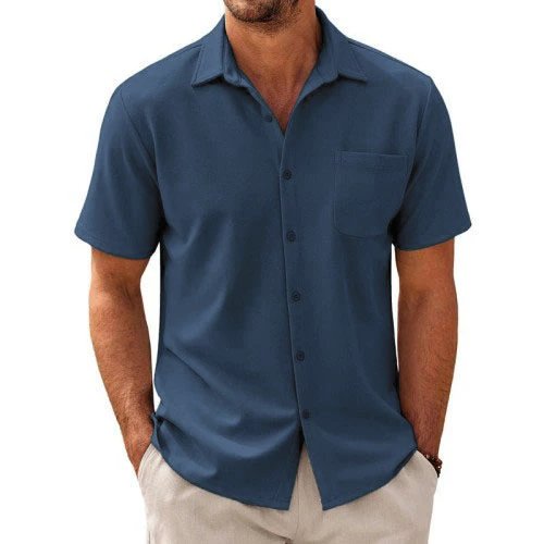 Felix | Men's Short Sleeve Shirt with Buttons and Chest Pocket