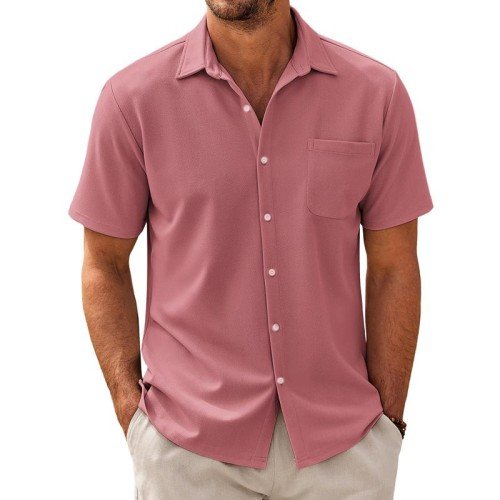 Felix | Men's Short Sleeve Shirt with Buttons and Chest Pocket