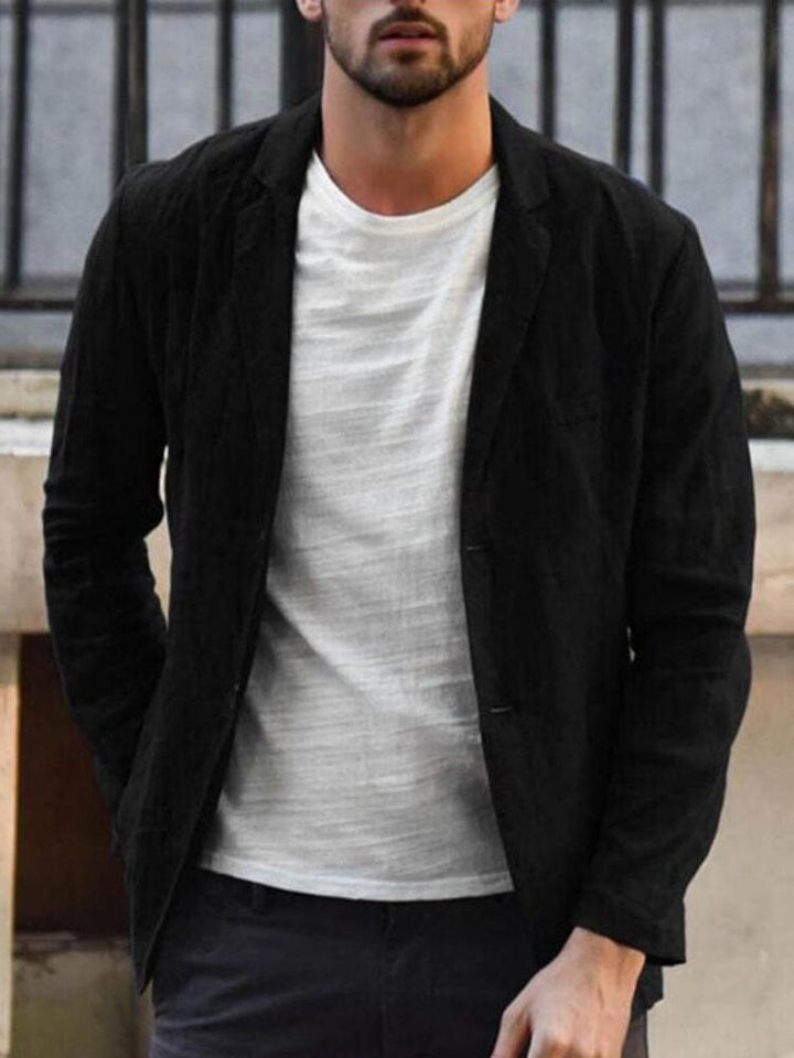 Preston | Men's Linen Summer Blazer with One Button