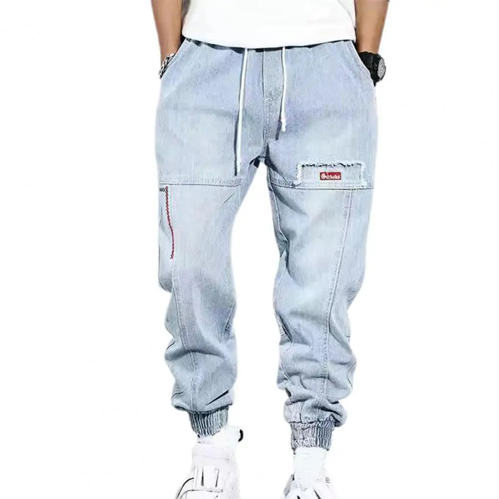 Jaxon | Men's Denim Jogger Pants with Elastic Waist