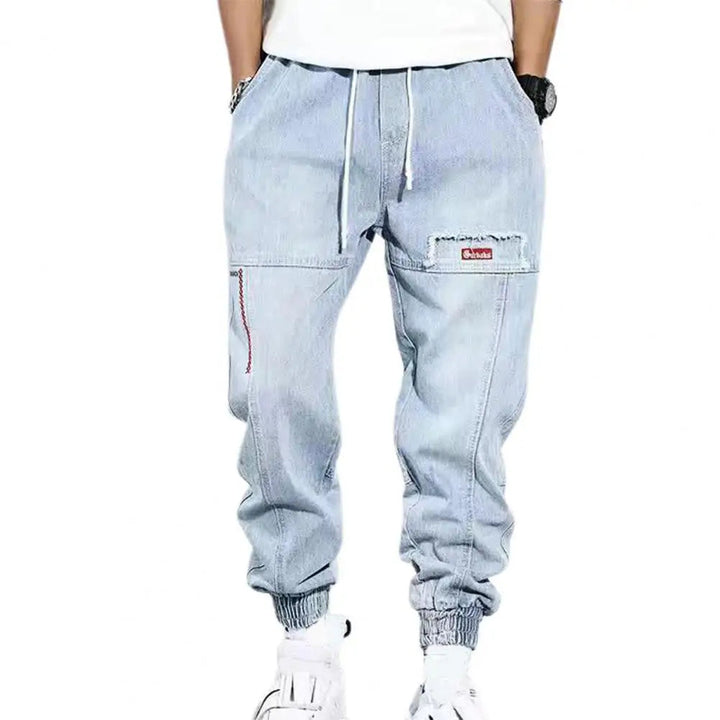 Jaxon | Men's Denim Jogger Pants with Elastic Waist