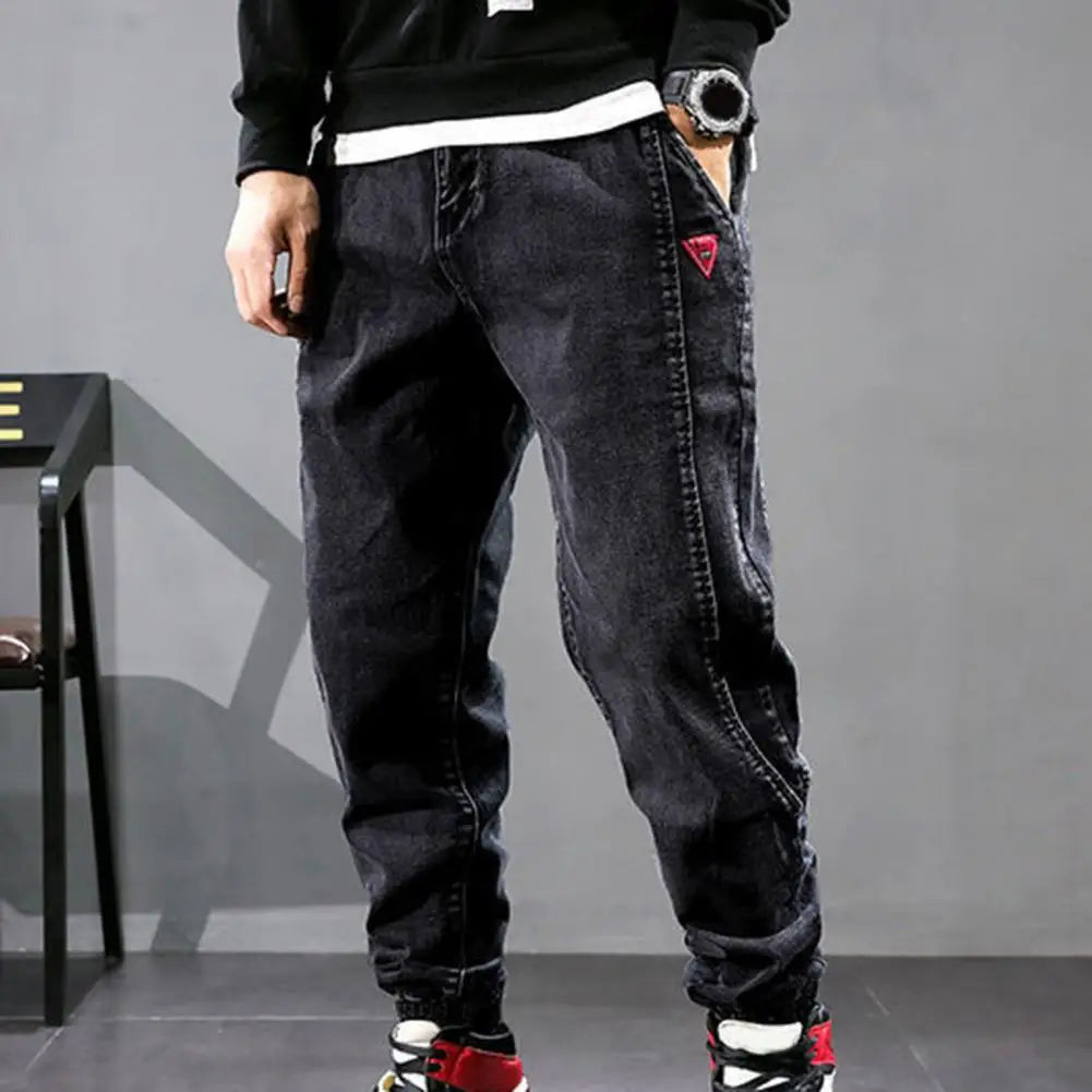 Jaxon | Men's Denim Jogger Pants with Elastic Waist