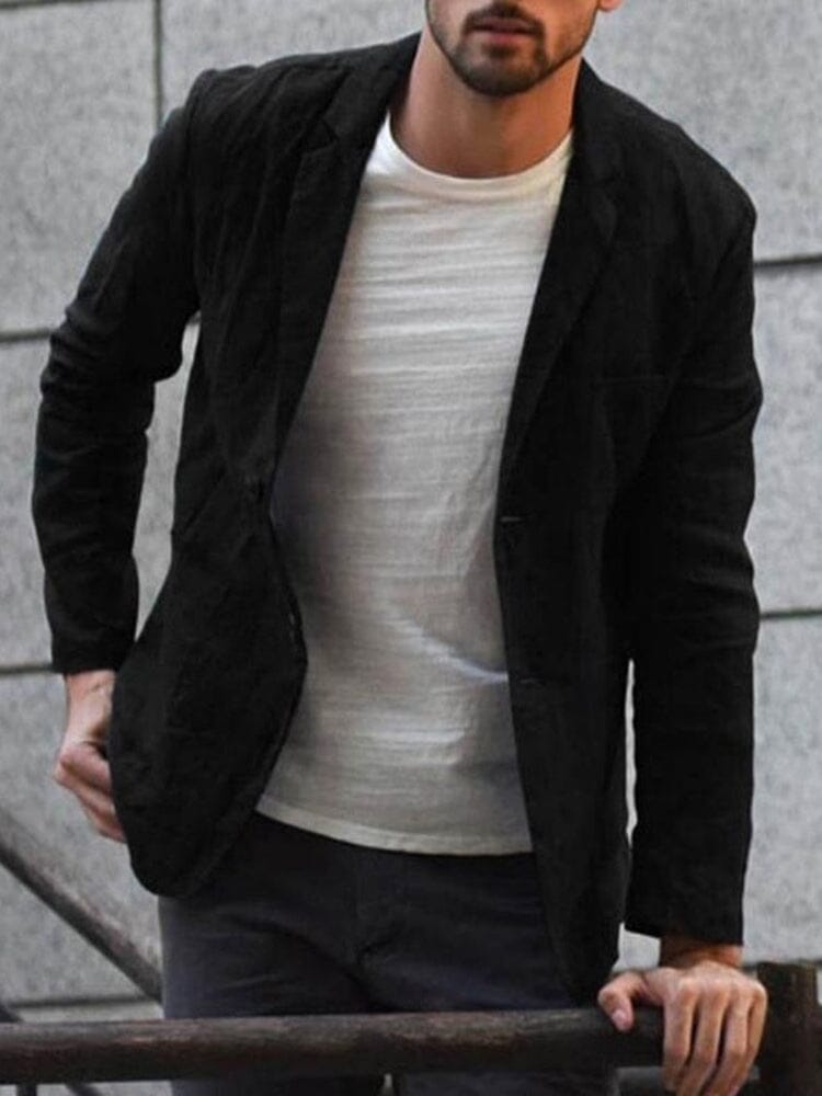 Preston | Men's Linen Summer Blazer with One Button