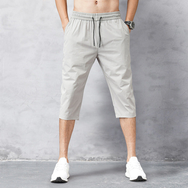 Asher | Men’s Knee-Length Drawstring Shorts