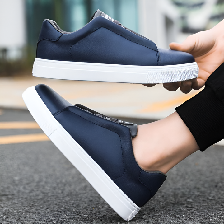 Orion | Men's Leather Sneakers with Classic Stitching