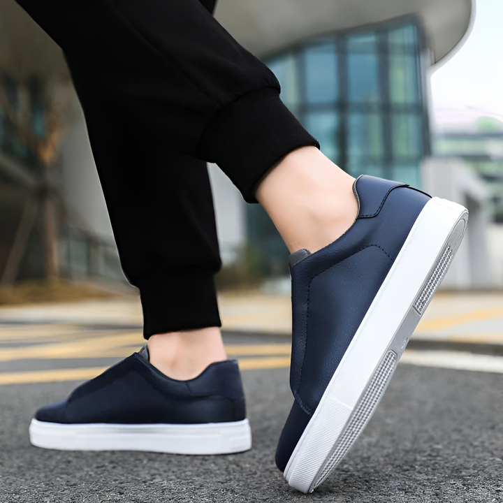 Orion | Men's Leather Sneakers with Classic Stitching
