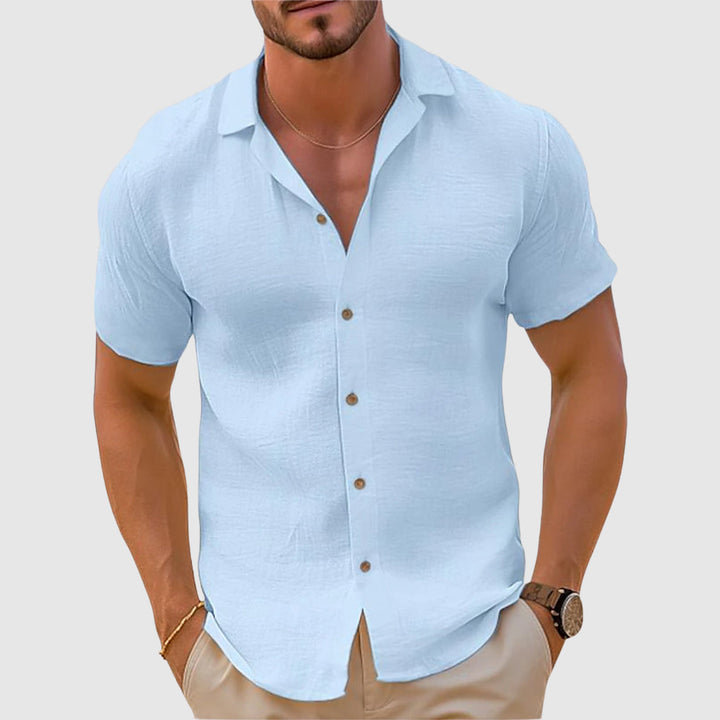 Garrett | Men's Linen Button Down Summer Shirt