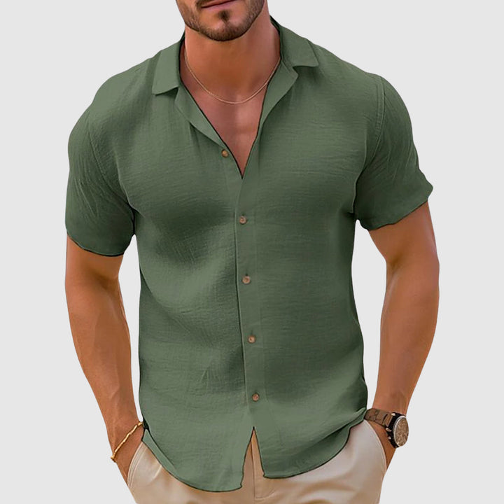 Garrett | Men's Linen Button Down Summer Shirt