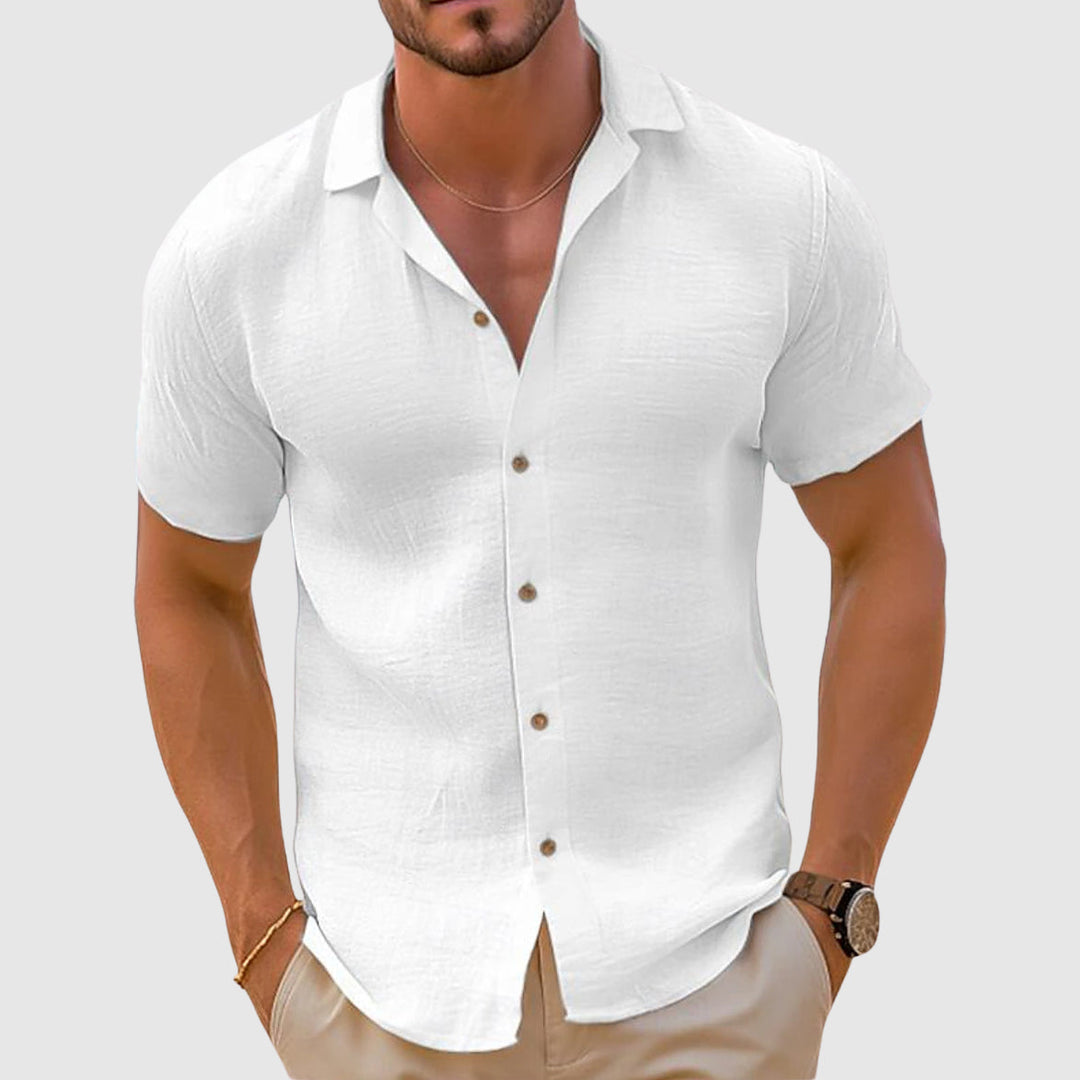 Garrett | Men's Linen Button Down Summer Shirt