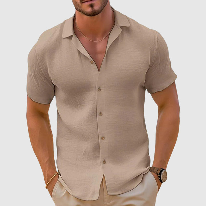 Garrett | Men's Linen Button Down Summer Shirt