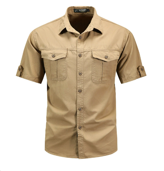 Claus | Men's Utility Pockets Shirt with Button Up