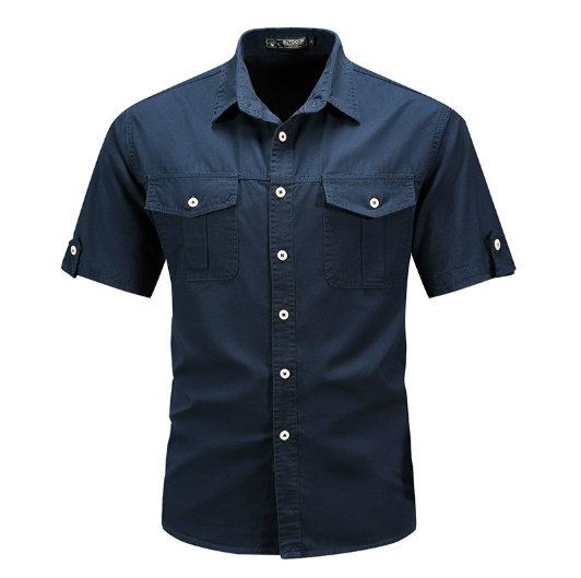 Claus | Men's Utility Pockets Shirt with Button Up
