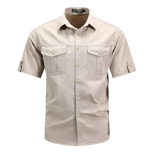 Claus | Men's Utility Pockets Shirt with Button Up
