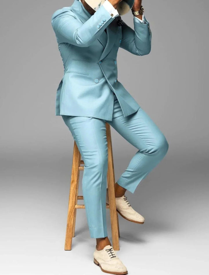 Dorian | Men's Double Breasted Blazer and Slim Fit Trouser Suit