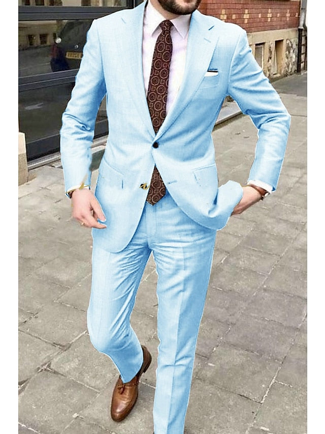 Sullivan | Men's Linen Formal Two Piece Suit