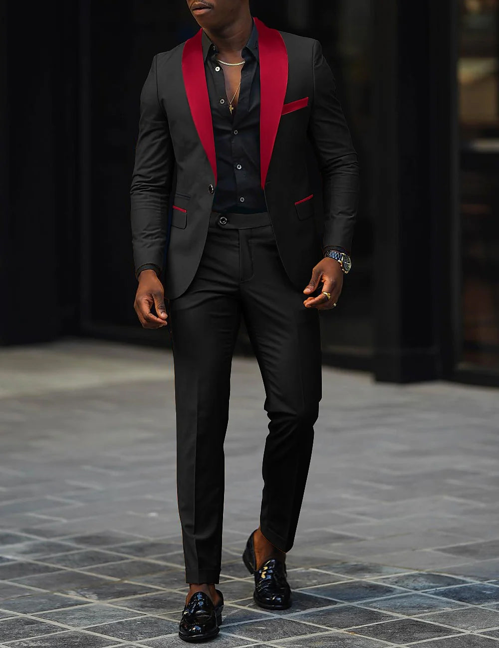 Felix | Men's Slim Fit Three Piece Suit Set with Blazer and Trouser