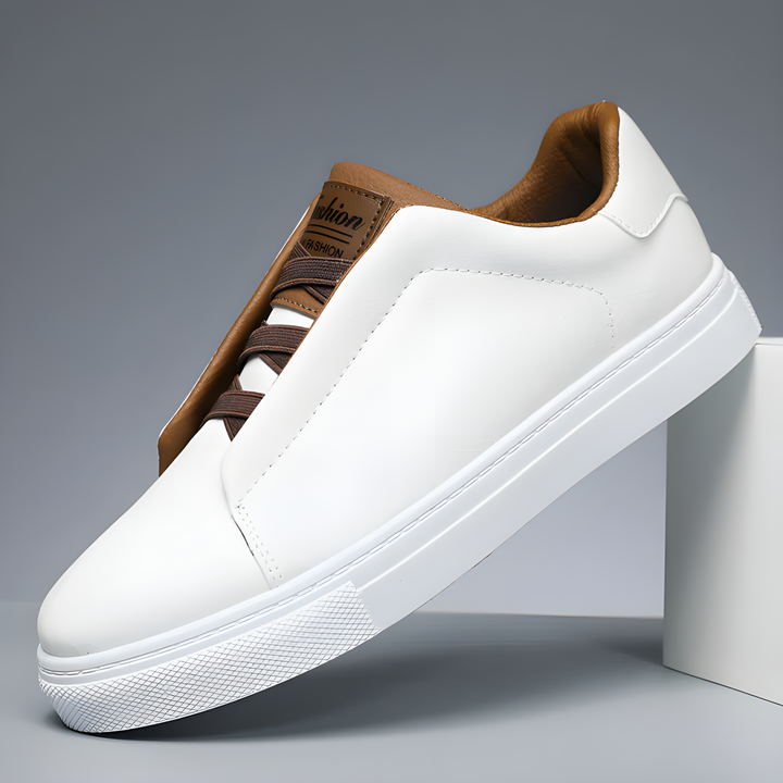 Orion | Men's Leather Sneakers with Classic Stitching