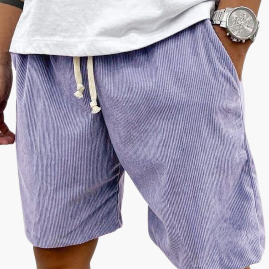 Logan | Men's Corduroy Shorts with Drawstring
