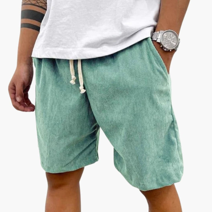 Logan | Men's Corduroy Shorts with Drawstring