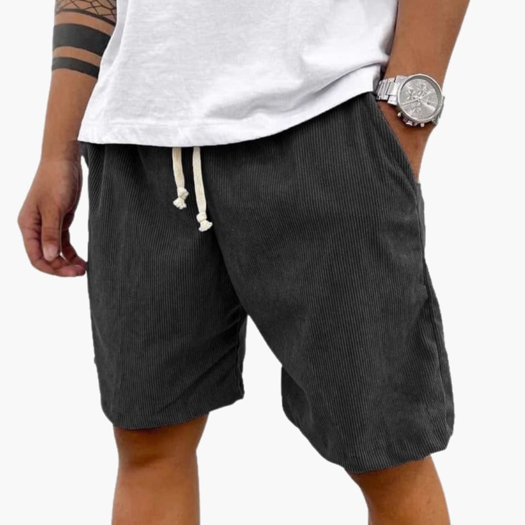 Logan | Men's Corduroy Shorts with Drawstring
