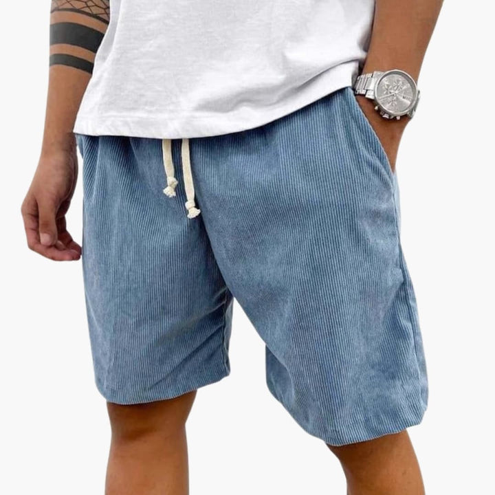 Logan | Men's Corduroy Shorts with Drawstring