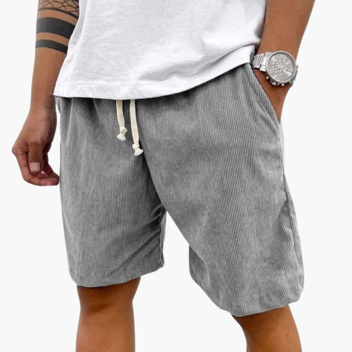 Logan | Men's Corduroy Shorts with Drawstring