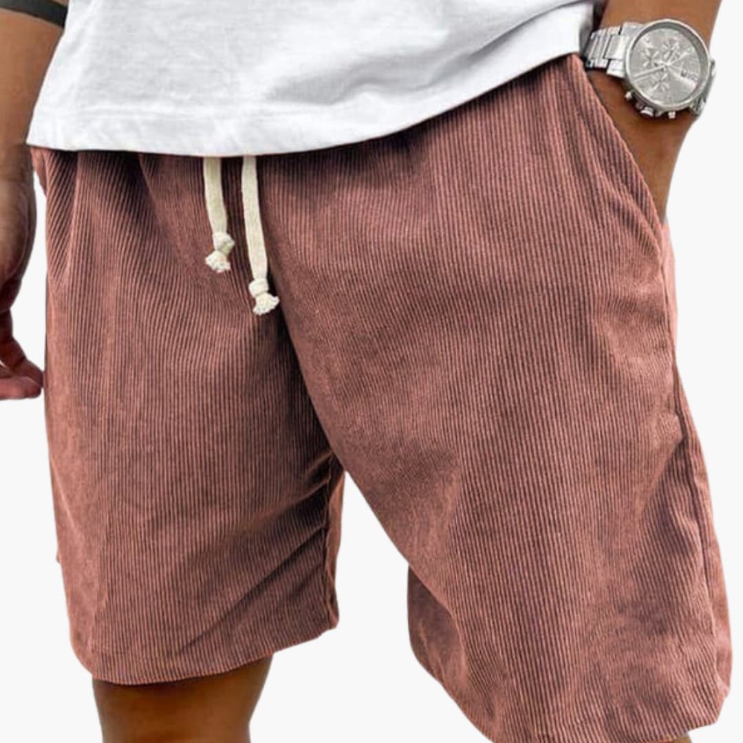 Logan | Men's Corduroy Shorts with Drawstring
