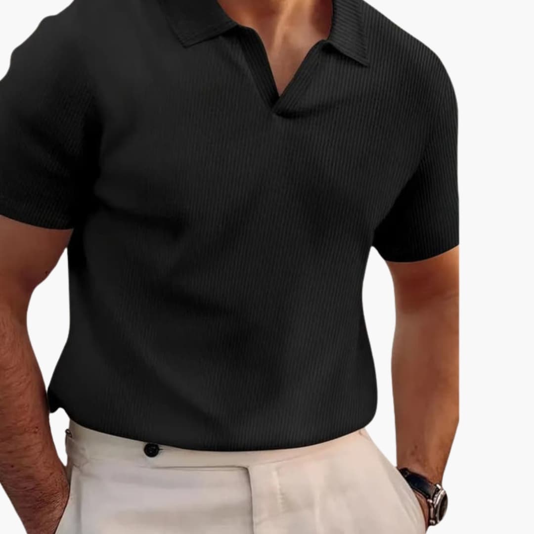 Jordan | Men's Waffle  Polo Shirt with V-neck