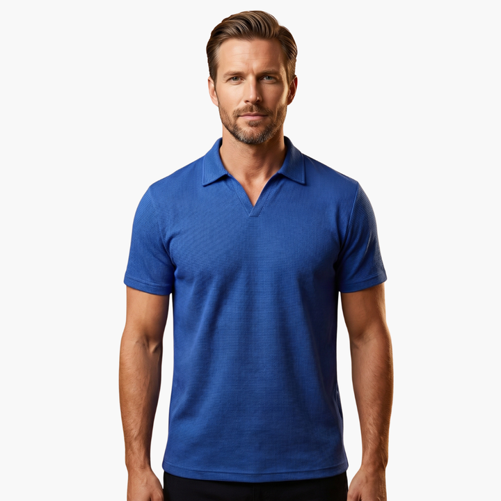 Jordan | Men's Waffle  Polo Shirt with V-neck