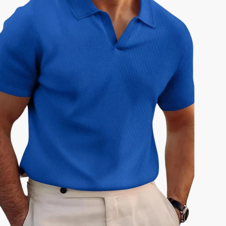 Jordan | Men's Waffle  Polo Shirt with V-neck