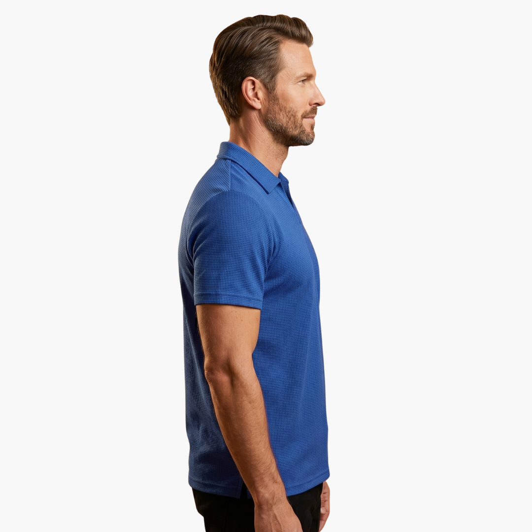 Jordan | Men's Waffle  Polo Shirt with V-neck