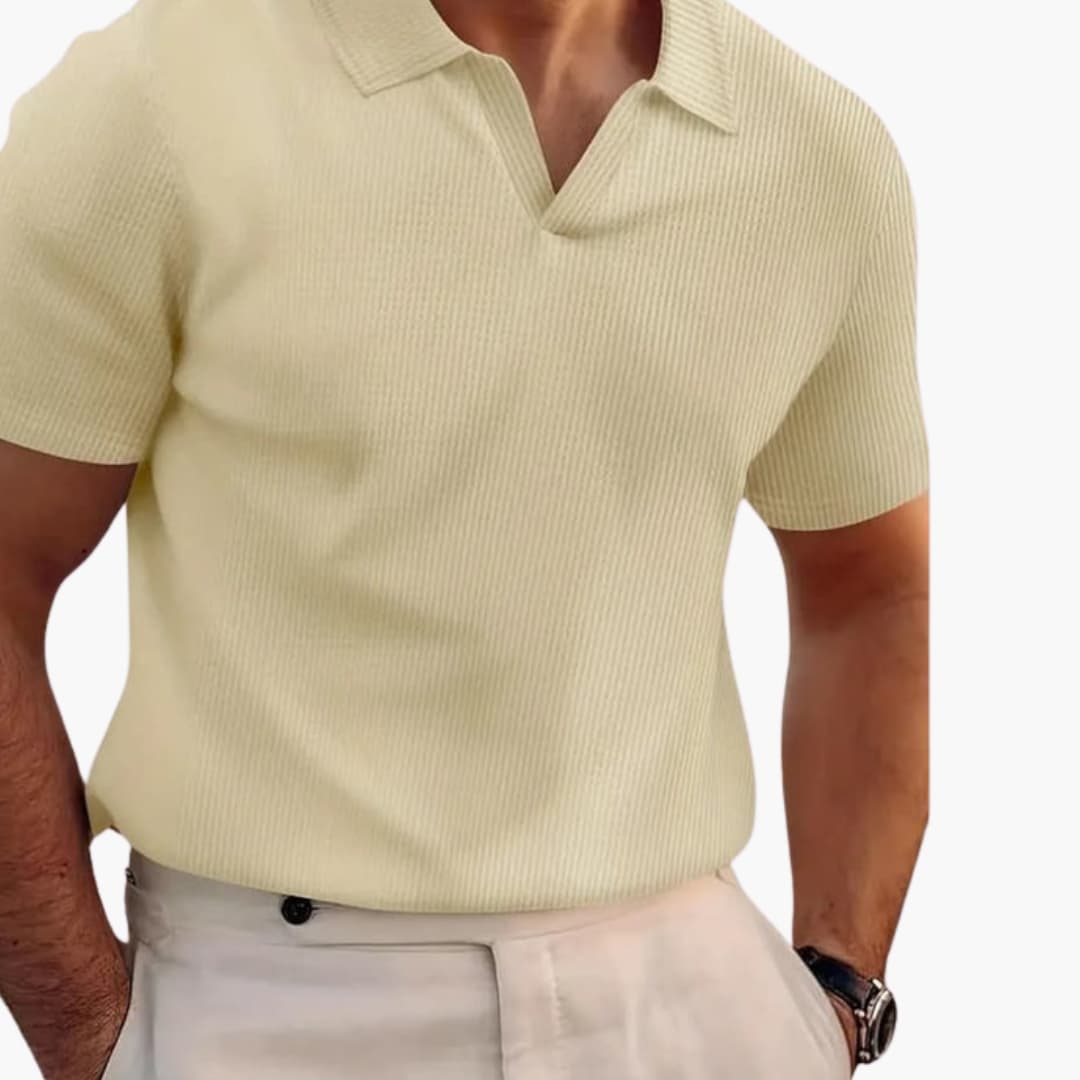 Jordan | Men's Waffle  Polo Shirt with V-neck