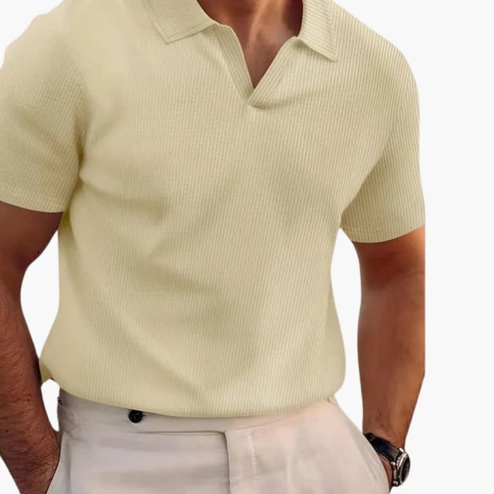 Jordan | Men's Waffle  Polo Shirt with V-neck