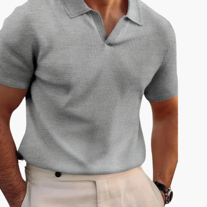 Jordan | Men's Waffle  Polo Shirt with V-neck