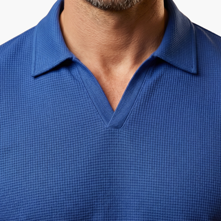 Jordan | Men's Waffle  Polo Shirt with V-neck