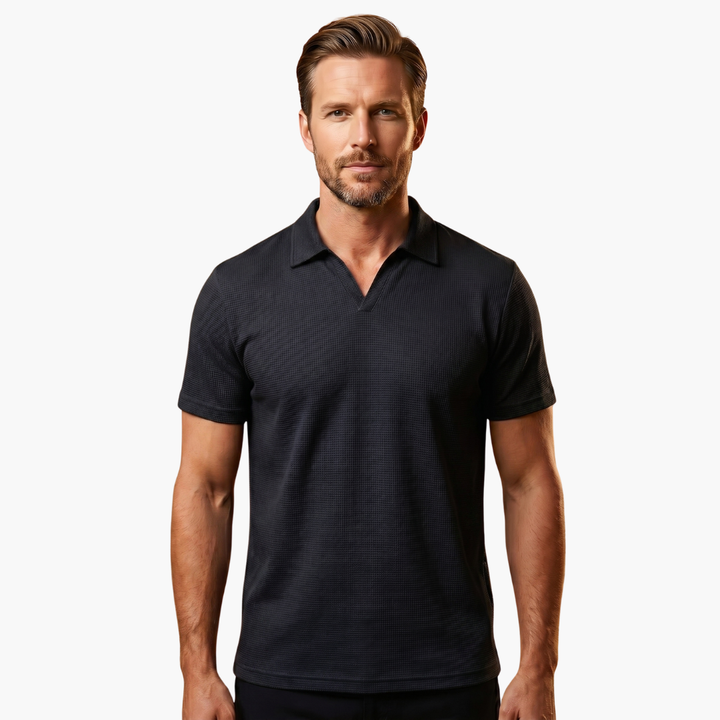 Jordan | Men's Waffle  Polo Shirt with V-neck