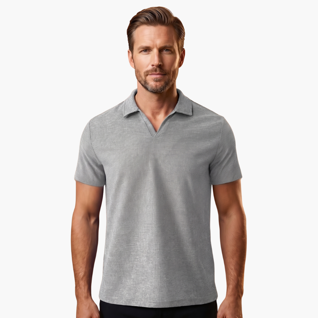 Jordan | Men's Waffle  Polo Shirt with V-neck