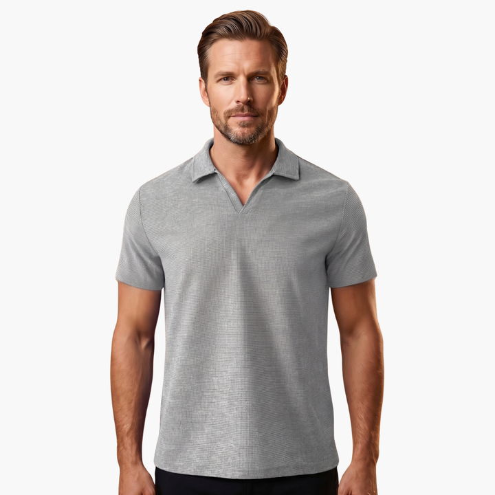 Jordan | Men's Waffle  Polo Shirt with V-neck