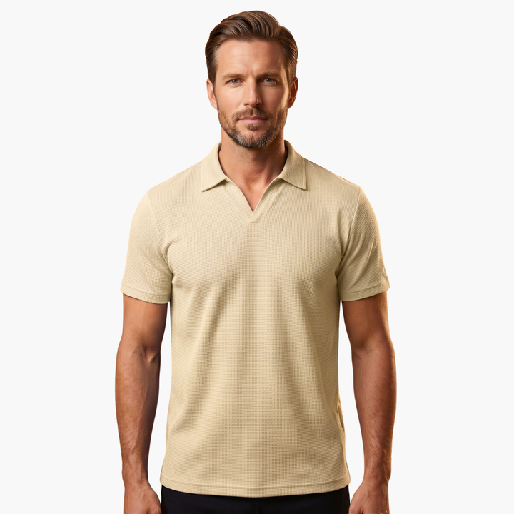 Jordan | Men's Waffle  Polo Shirt with V-neck