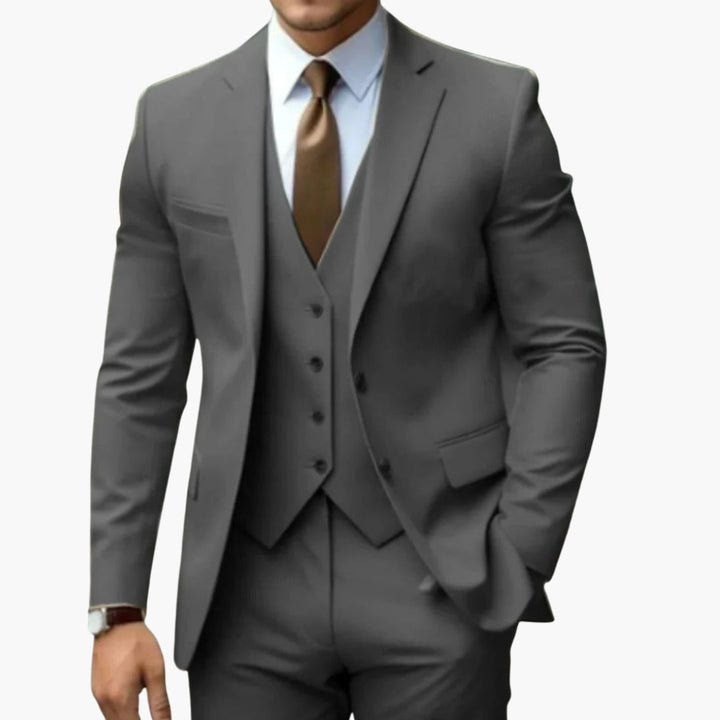 Charlie | Men's Three Piece Suit with Notched Lapels
